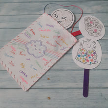 Charger l'image dans la galerie, Planches d'illustrations numériques pour sacs à raconter Petit Nuage gris (Droits d'auteur - Minoz'Art)