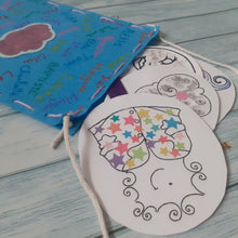 Charger l'image dans la galerie, Planches d'illustrations numériques pour sacs à raconter Petit Nuage gris (Droits d'auteur - Minoz'Art)