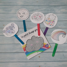 Charger l'image dans la galerie, Planches d'illustrations numériques pour sacs à raconter Petit Nuage gris (Droits d'auteur - Minoz'Art)