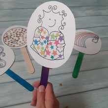 Charger l'image dans la galerie, Planches d'illustrations numériques pour sacs à raconter Petit Nuage gris (Droits d'auteur - Minoz'Art)