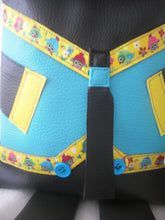 Charger l'image dans la galerie, Sac d'école maternelle/crèche/sac à goûter/sac à doudou enfant taureau en simili cuir noir