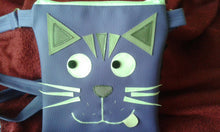 Charger l'image dans la galerie, sac bandoulière/pochette chat en simili cuir
