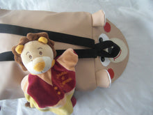 Charger l'image dans la galerie, Sac d'école maternelle/crèche/sac à goûter/sac à doudou ours taille MAXI en simili cuir