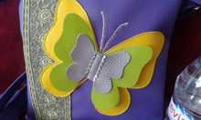 Charger l'image dans la galerie, Sac bandoulière/pochette papillon en simili cuir