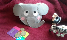 Charger l'image dans la galerie, Porte monnaie enfant éléphant en simili cuir