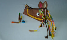 Charger l'image dans la galerie, Trousse à maquillage/bijoux cheval en simili cuir