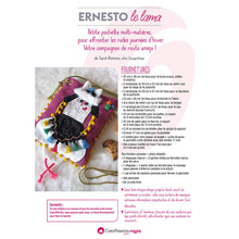 Charger l'image dans la galerie, Patron et tutoriel papier Ernesto le lama - pochette bandoulière lama