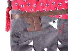 Charger l'image dans la galerie, Patron et tutoriel de Calypso, le loup croque-choco-tote bag - sac bandoulière - marin