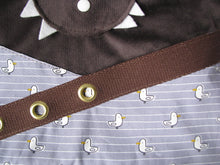 Charger l'image dans la galerie, Patron et tutoriel de Calypso, le loup croque-choco-tote bag - sac bandoulière - marin