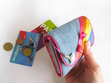 Charger l'image dans la galerie, Patron couture PDF et tutoriel du CHOUCHOU - porte-monnaie à soufflet - arc-en-ciel
