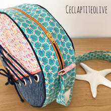 Charger l'image dans la galerie, Patron couture et tutoriel PDF Ma besace de petit Marin - sac bandoulière estival - mer - été - vacances - plage