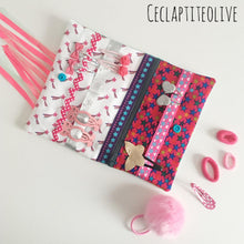 Charger l'image dans la galerie, Patron couture et tutoriel Holy la licorne - pochette- bijoux - élastiques - enfant - fille - princesse - girly