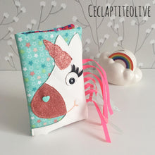 Charger l'image dans la galerie, Patron couture et tutoriel Holy la licorne - pochette- bijoux - élastiques - enfant - fille - princesse - girly