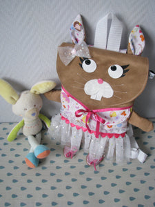 Patron et tutoriel couture d'Isaline la petite lapine- sac à dos enfant- sac maternelle-sac crèche-sac lapin- sac pâques - Sacaptiloup